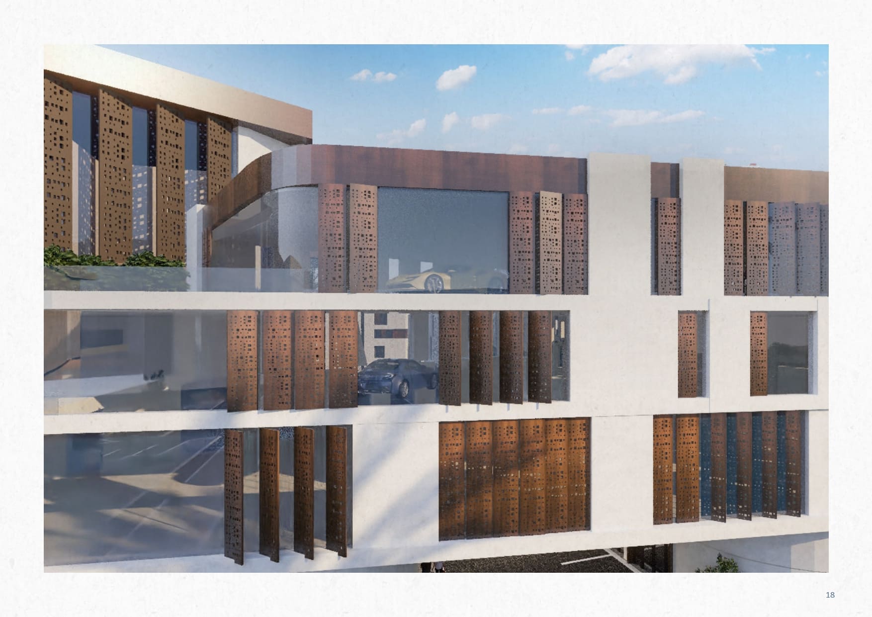 Modern Architecture with Private Elevators